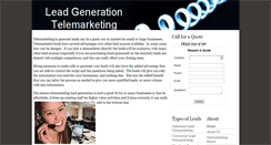 Desktop Screenshot of leadgenerationtelemarketing.net