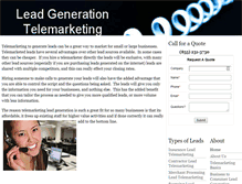 Tablet Screenshot of leadgenerationtelemarketing.net